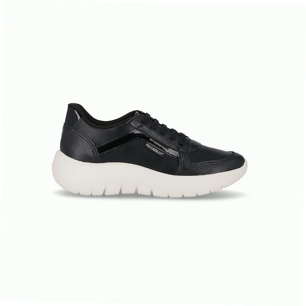 Zapatilla Urbana Mujer Negro/Charol Eliane Piccadilly