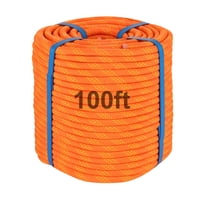 Cuerda De Escalada Kynara Bull, 100 Pies (30 M) De Nailon, 3/8 Pulgadas, Naranja