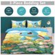 thumbnail image 5 of Squi_rtle Print Bedding Set Pattern Duvet Cove Set 3 Pieces 1 Quilt Cover And 2 Pillowcases for Women Men Teens, 5 of 5