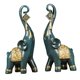 thumbnail image 1 of Escultura De Estatuas De Elefantes Para Decoración Del Hogar Regalos De Inauguración De La Casa Azul, 1 of 5