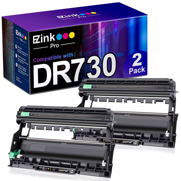 Unidad de batería E-Z Ink Pro DR730 de repuesto para Brother DR 730 (paquete de 2)