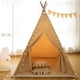 thumbnail image 2 of Carpa tipo tipi RONGFA para niños portátil para interiores y exteriores con tapete, 2 of 8