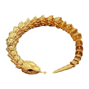 Magideal - Estatua De Serpiente, Adorno De Aleación, Colección De Regalos, Mesa Central, Figura En Miniatura Para Escritorio, Estantería, Oficina, Sala De Estar,