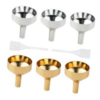 Magideal - Mini Embudo De Metal Para Evitar Derrames, Embudos De Metal Resistentes Con Goteros, Multiusos Para Llenar Agua, Fragancias Y Botellas De Laboratorio, Pequeño