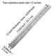 thumbnail image 2 of Regla Acero Inoxidable YouOKLight 30cm 12 Pack 2 Doble Escala, 2 of 3