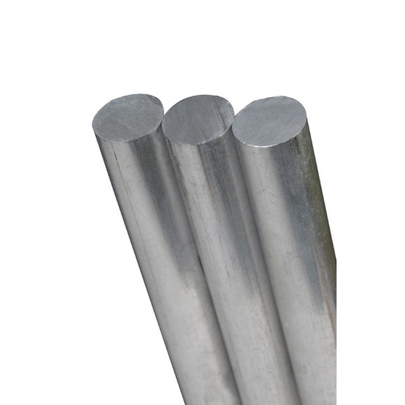 Varilla de aluminio K&S 36 cm de largo x 0,76 cm de diámetro. 1 paquete (4 unidades)