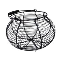 Bothyi - Cesta De Alambre Para Huevos Para Recoger Huevos Frescos Soporte Para Huevos Para Alimentos Verduras Huevos Negro