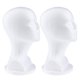 thumbnail image 2 of 2 Cabezas De Maniquí De Espuma Para Mujer Para Hacer Peluca, Soporte De Exhibición, Soporte Para Sombrero, Color Blanco, 2 of 5