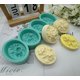 thumbnail image 2 of Molde de silicona I-BEST 75 × 60 × 30 mm – 4 cavidades con diseño floral, 2 of 6