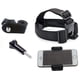 thumbnail image 1 of Correa ajustable multifunción para selfies en la cabeza para Sony Action Cam, GoPro Hero, iPhone 14, 13, 12, 11 Pro Max, XR, XS Max, X, Samsung, LG y Huawei., 1 of 5