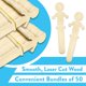 thumbnail image 5 of Palitos de Manualidades en Forma de Personas de Madera - Pack de 50 (13 cm), 5 of 6