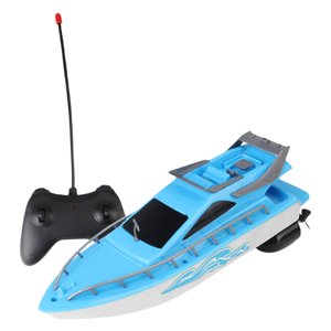 Magideal - Lancha Rápida Con Telemando Inalámbrico, Juguetes De Agua Impermeables Con , Plástico Eléctrico De Para Niños, Adultos, , Azul