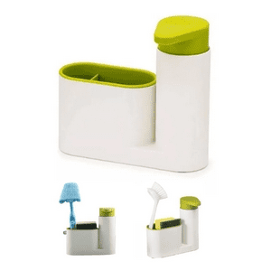 Genérico - Set Dispensador Lavalozas Liquido Con Portaesponja