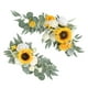 thumbnail image 3 of Flor Artificial Swag Hojas Verdes Colgando Para Telón De Fondo Fiesta Boda Coche Amarillo, 3 of 3