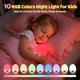 thumbnail image 3 of COOLNIGHT Luz en forma de huevo con reloj, atenuación continua y 10 colores – Luz nocturna para bebé, 3 of 9