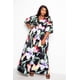 thumbnail image 2 of Vestido con Botones en la Parte Delantera y Mangas Abullonadas, Talla 1XL, 2 of 2