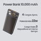 thumbnail image 3 of Batería Power Bank 10.000 Mah Kbod Pw08 Carga Rápida 22w Negro Gris, 3 of 6
