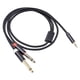 thumbnail image 1 of Cable 3,5 Mm 1/8 TRS A Doble 6,35 Mm 1/4 TS Cable Divisor Y 1 M, 1 of 5
