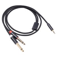 Bothyi - Cable 3,5 Mm 1/8 Trs A Doble 6,35 Mm 1/4 Ts Cable Divisor Y 1 M