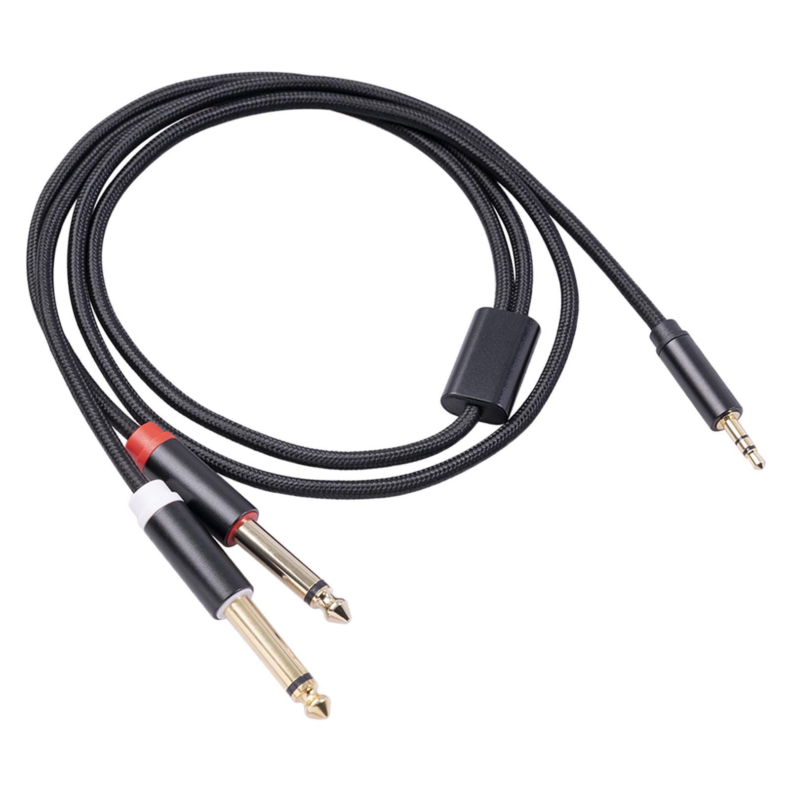 Bothyi - Cable 3,5 Mm 1/8 Trs A Doble 6,35 Mm 1/4 Ts Cable Divisor Y 1 M