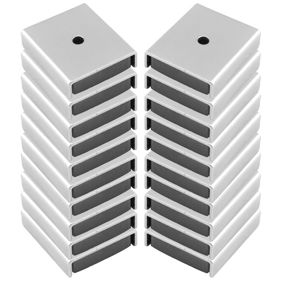 Imán utilitario Master Magnetics CA403CNX20, paquete de 20, zincado