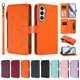 thumbnail image 3 of Funda Cartera Mariposa para [Samsung Galaxy A05s] con Soporte y Cremallera Naranja, 3 of 6