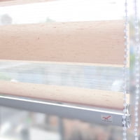 Vincenzi - Cortina Roller Duo Lino Beige Sand 120X120Cm