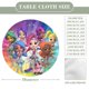 thumbnail image 2 of Rainbow Rangers-theme Fitted Round Tablecloths Elastic Edged Table Covers Waterproof Table Cloth for Kitchen Holiday Party Tables Decor 120cm, 2 of 6