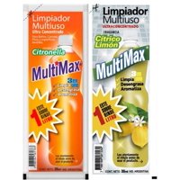 Multimax - Limpia Pisos Ultra Concentrado Pack 12 Litros Para Diluir Rinde 1 Lt C/U X 35 Ml