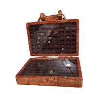 Bothyi - Caja De Colección De Rocas De Madera, Moda Retro Vintage Para Aula, Enseñanza En Casa