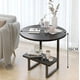 thumbnail image 3 of Mesa De Centro Redondo De Fierro Y Madera Living Vanguardia Negro Entero, 3 of 3