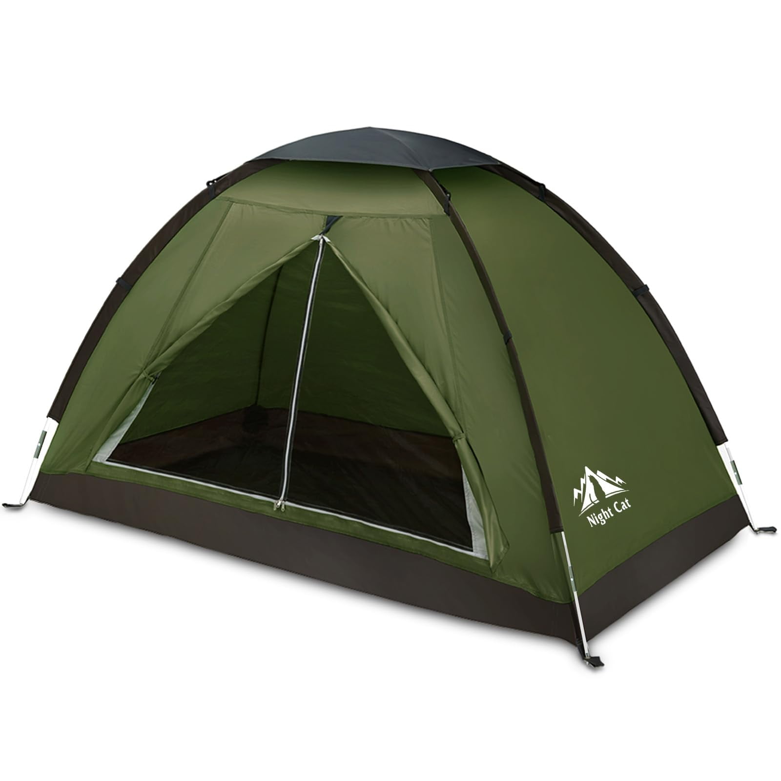 Carpa Para Mochilero Night Cat Para 1-2 Personas Impermeable 2.2x1.2 M