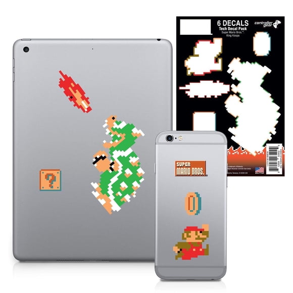 Calcomanías Tecnológicas Gaming Tech Decals Super Mario Bros Paquete De 6