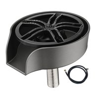 Magideal - Enjuagador De Vidrio Automático Para Cocina, Enjuagador De Grifo, Herramienta De Cocina, Taza De Lavado, Herramienta Para Cocina, Cafetería, Bar, Taza Gris