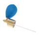 thumbnail image 1 of Bomba Atomizadora De Pulverización De Botella De Perfume De Vidrio Recargable Vintage Con Tubo - Azul, 1 of 3