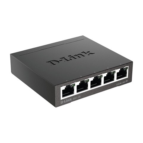 Conmutador Ethernet D-Link Dgs-105 De 5 Puertos Gigabit No Administrado