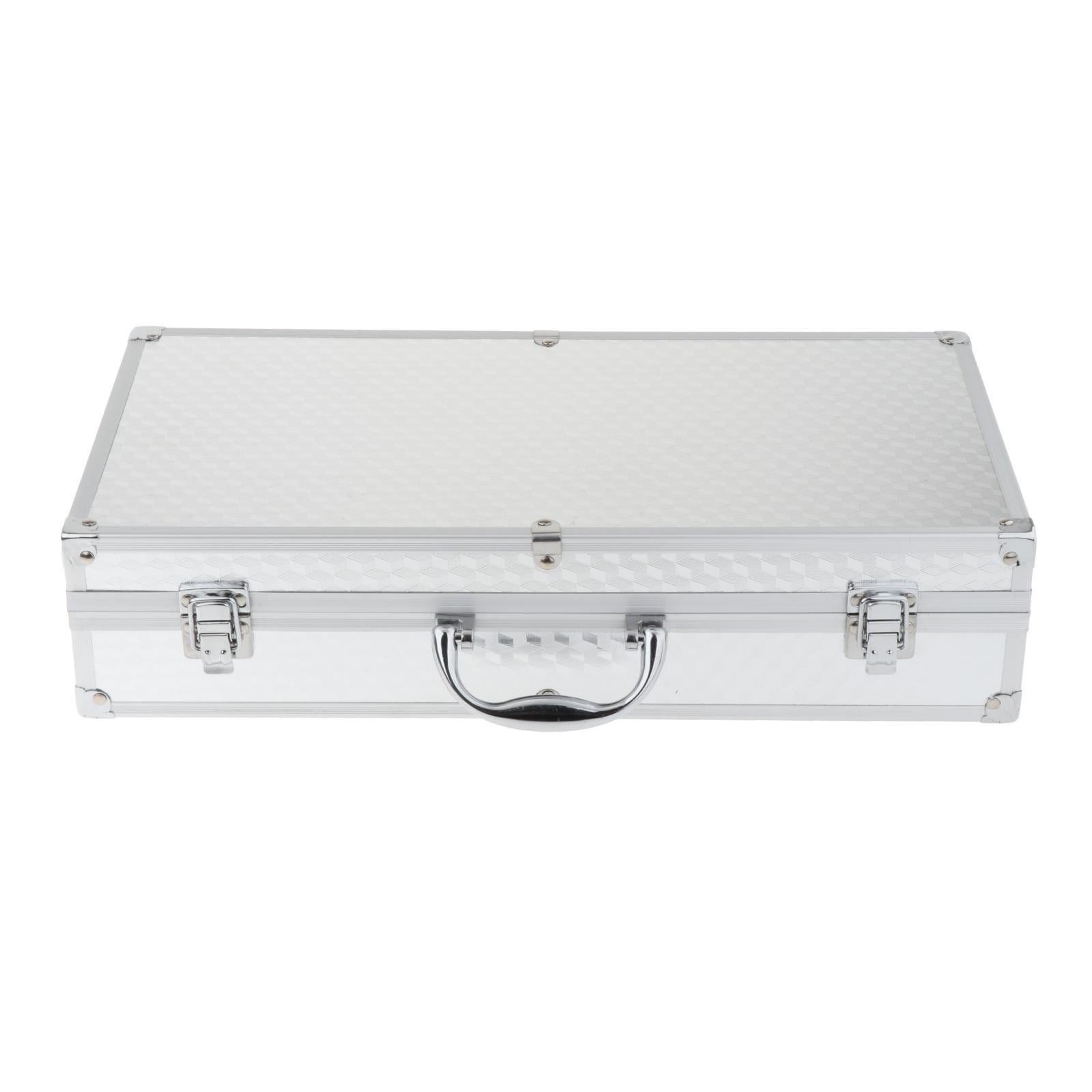 Magideal - Estuche Para Micrófono, Caja De Almacenamiento Para Micrófono Con Esponja, Estuche Rígido Para Micrófono Estuche Rígido Para Micrófono Para Escenario, Argenta Alargar