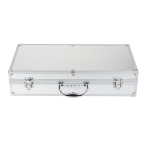 Magideal - Estuche Para Micrófono, Caja De Almacenamiento Para Micrófono Con Esponja, Estuche Rígido Para Micrófono Estuche Rígido Para Micrófono Para Escenario, Argenta Alargar