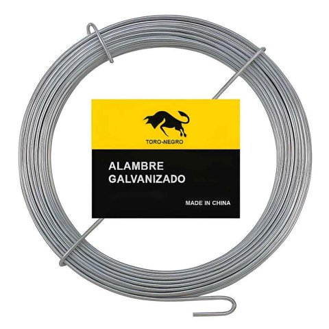 Gen - Rollo Alambre Galvanizado Amarra Zinc Liso Flexible 60 Metros Multicolor