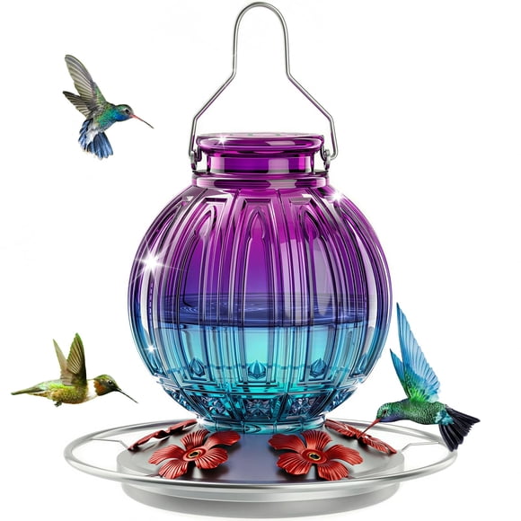 Alimentador de vidrio para colibríes Grete Gotye 769 ml colgante