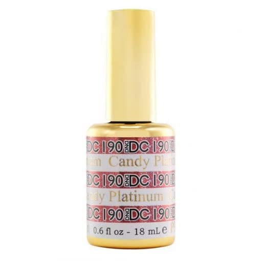 Esmalte en gel DAISY DND DC PLATINUM Candy Platinum 190 con glitter