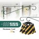 thumbnail image 3 of Colgadores para plantas Hystun Outdoor, 2 unidades, 39 cm, hierro verde negruzco, 3 of 6