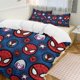 thumbnail image 3 of Spider-Man 3 Piece Sets Full/Queen Size - Reversible Microfiber Quilts with 2 Shams Soft Lightweight Bedspread Coverlet Comforter for All Season Bed Sheets, 3 of 5