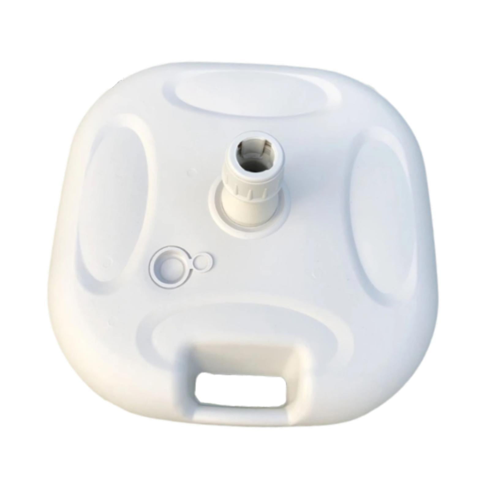 Magideal - Base Para Sombrilla De Patio, Soporte Para Sombrilla, Soporte Para Sombrilla De Playa, Balcón, Terraza, Mercado, Patio, Césped, Estanque, Porche, Pati Blanco