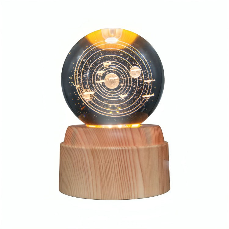 Genérico - Lámpara Bola De Cristal Led Sistema Solar