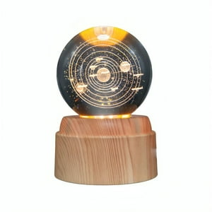 Genérico - Lámpara Bola De Cristal Led Sistema Solar