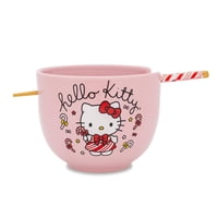 Juego De Vajilla Ramen Silver Buffalo Hello Kitty Holiday