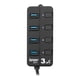 thumbnail image 1 of Hub USB Knox Gear 4 Puertos 3.0 con Interruptores y LED, 1 of 9
