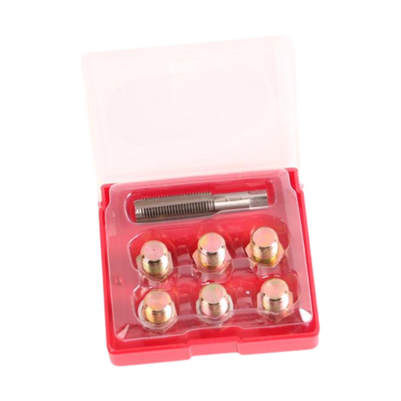 Magideal - Kit De Reparación De Roscas De Tapón De Drenaje De Aceite Kit De Reparación De Tapón De Drenaje De Cárter Resistente Fácil De Instalar Práctico Herram M15X1.5