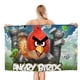 thumbnail image 1 of Angry Birds Toalla de playa de secado rápido con diseño temático, regalo para mujeres y niñas, ideal para cumpleaños, fans, amantes de la música, uso en la playa o al aire libre, 78 × 180 cm, 1 of 6